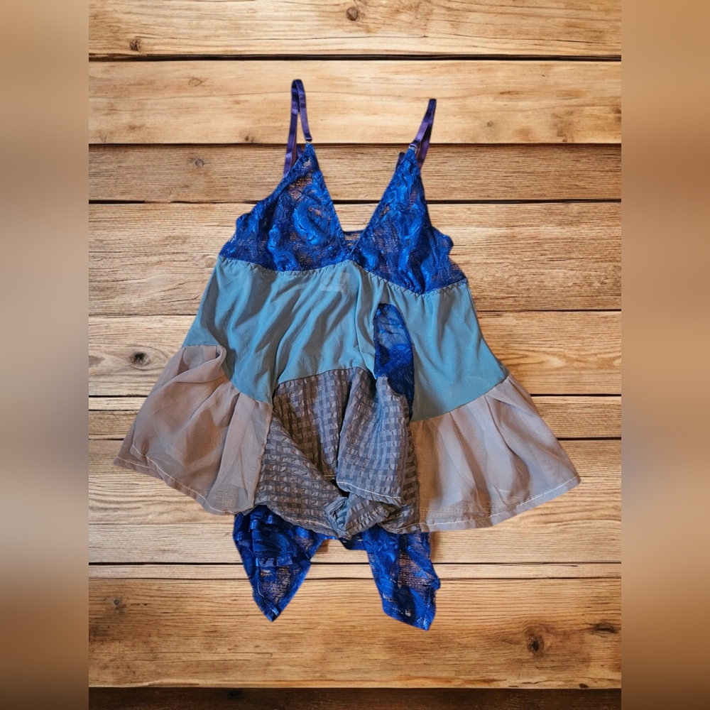 NWT THE MORGAN FACTORY UPCYCLED CAMISOLE TANK SZ SM